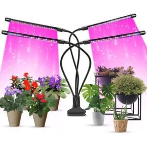 LED Grow Light Indoor Plants 3 Switch Modes 9 Adjustable Brightness Auto Time